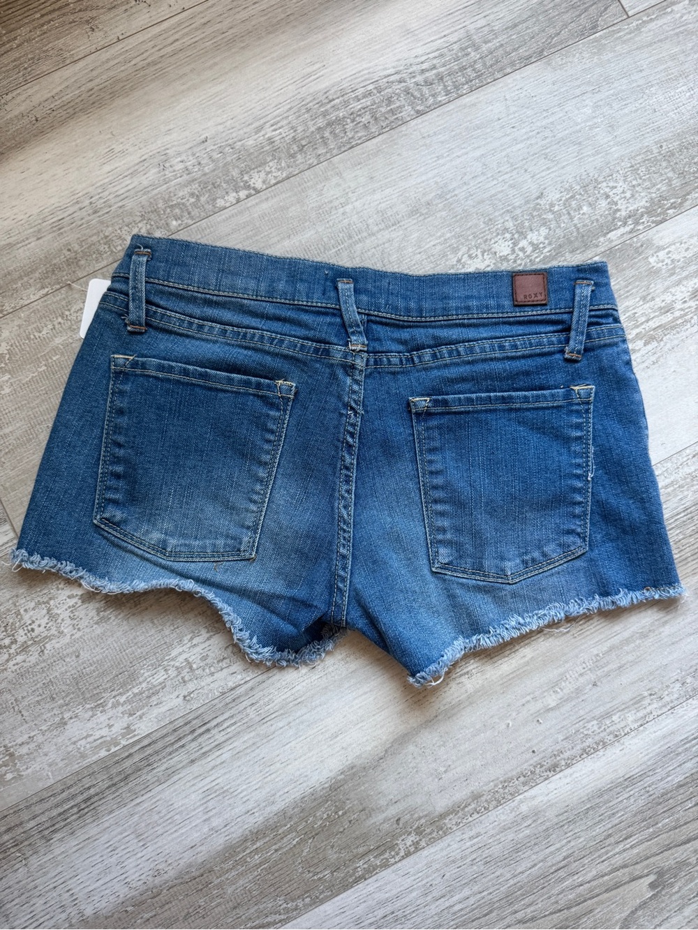Roxy Medium Blue Denim Cutoff Shorts